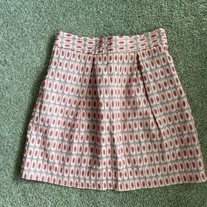 Francesca’s Jacquard Pink Patterned Skirt